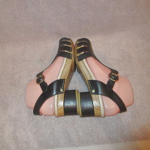 Dansko Mara Sandals Size 38 7.5 8 Leather Comfort Heel Ankle Strap Open Toe - Picture 10 of 14